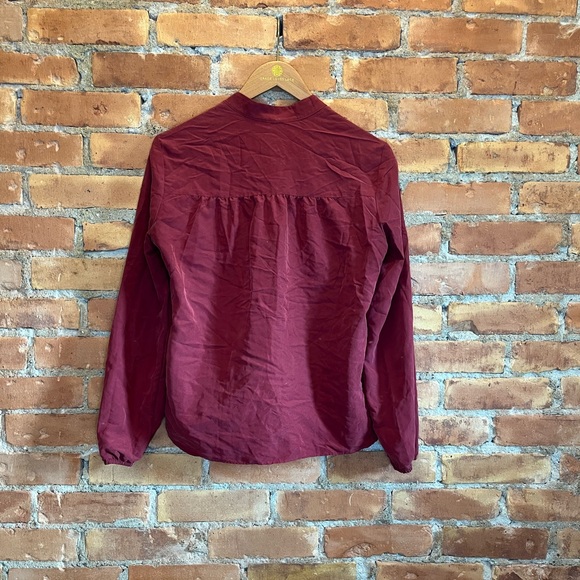 Drew + Blouse + Burgundy + Small - Picture 2 of 3